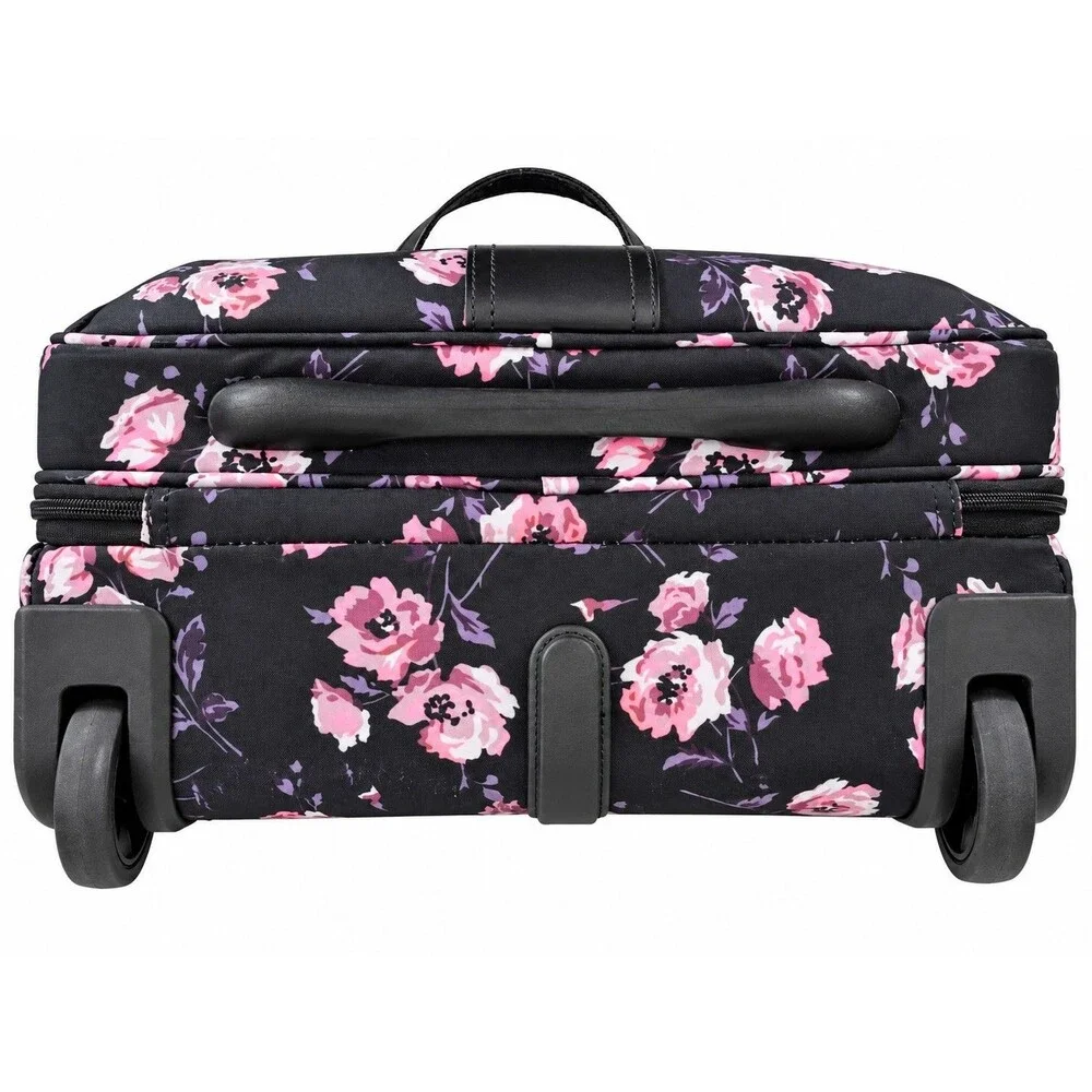 KROSER Rolling Laptop Bag Briefcase Floral 15.6